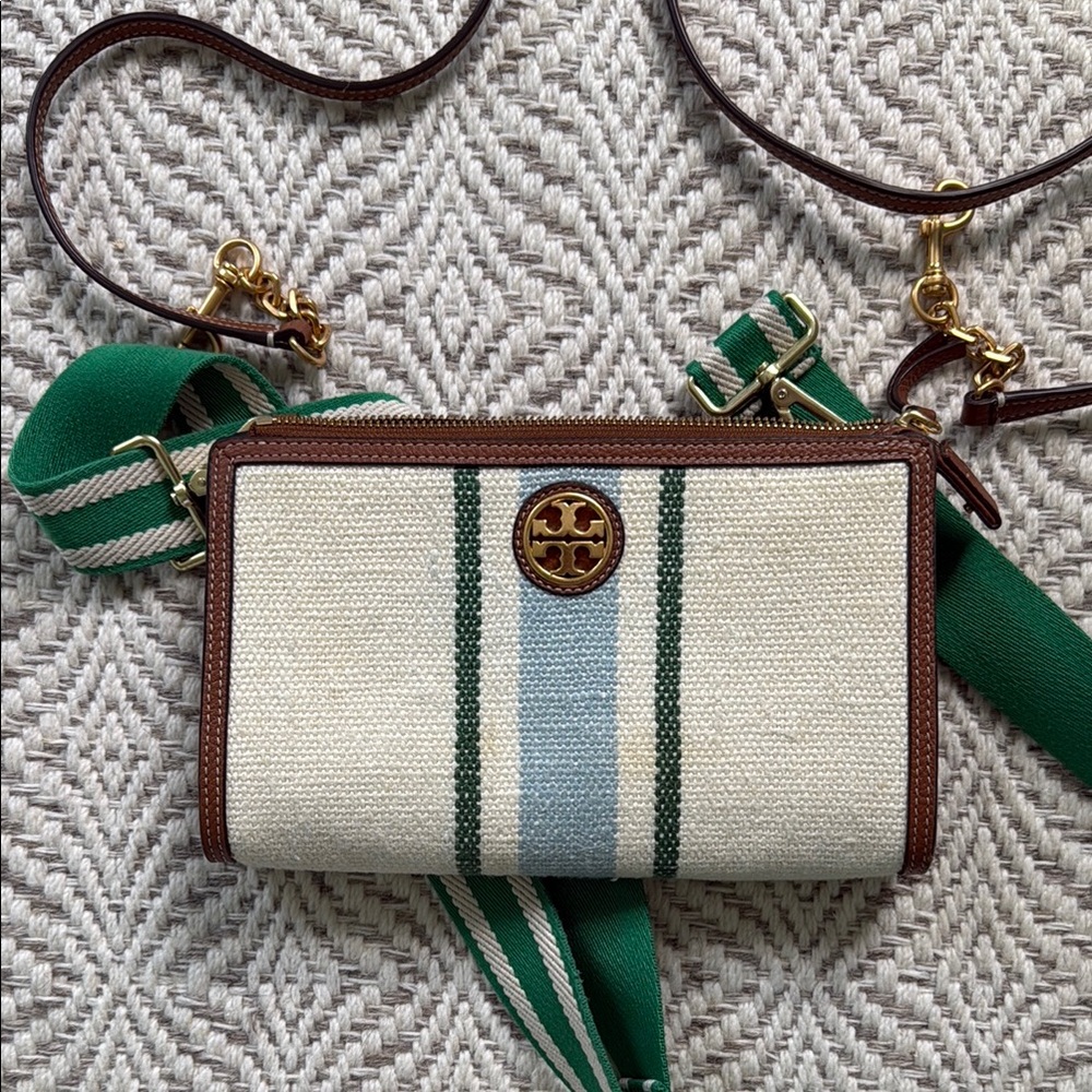 Tory Burch Green and Brown Women's Bag